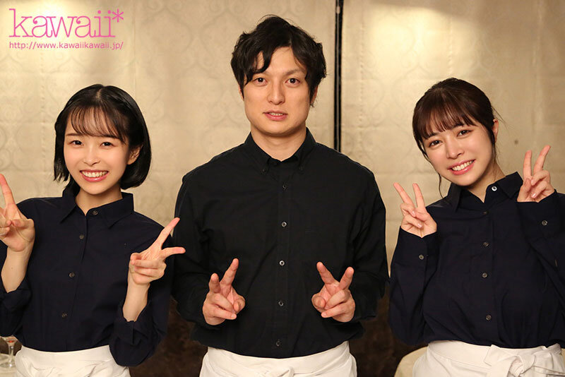 「わたしたち2人…どっちとHしたいかちゃんと選んで!」終電なくなりバイト女子2人の部屋に…豊満爆乳と華奢美乳のWボディに興奮した僕は後先考えず一晩中モウレツにハメ狂った... ひなたなつ 羽月乃蒼 1枚目